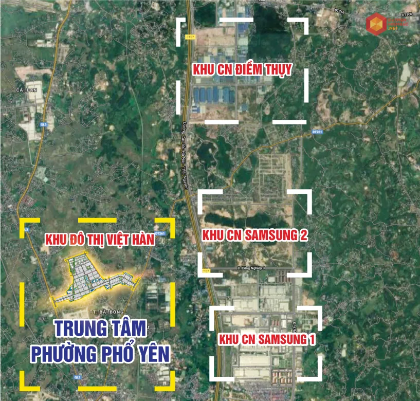Sơ đồ vị trí và kết nối giao thông Việt Hàn Capital